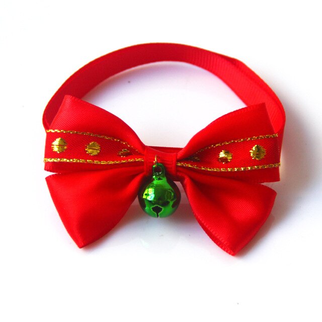 Dog Bell Bow Tie Cat Collar Christmas Hat Scarf Christmas Fleece Set Halloween Pet Costume Pet Accessories