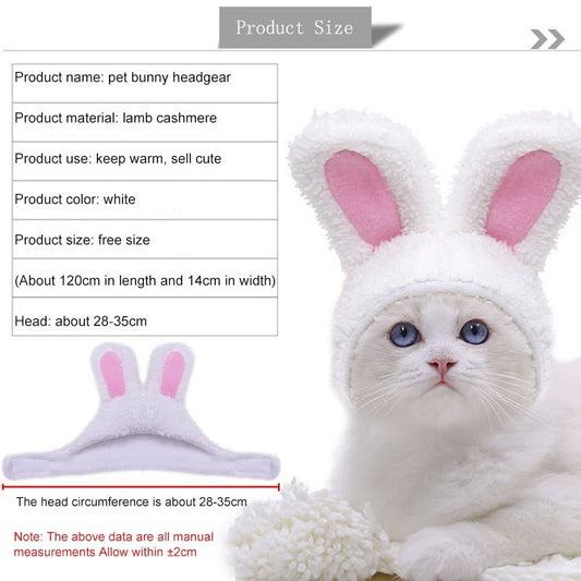 Funny Easter Cute Costume Easter Cap Bunny Rabbit Hat With Ears For Cats And Small Dogs Pets Costume Accessories Birthday Photo