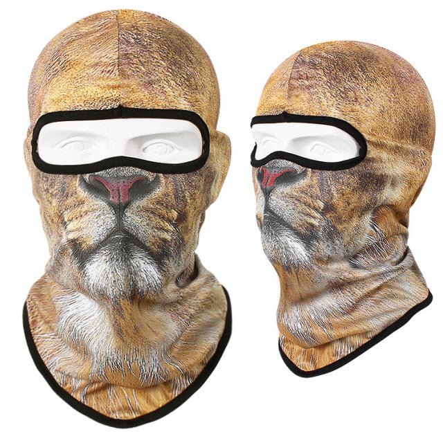 New 3D Cat Dog Cute Animal Balaclava Motorcycle Motocross Moto Skiing Snowboard Hat Helmet Liner Biker Face Cap Cycling Headgear