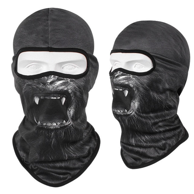 New 3D Cat Dog Cute Animal Balaclava Motorcycle Motocross Moto Skiing Snowboard Hat Helmet Liner Biker Face Cap Cycling Headgear
