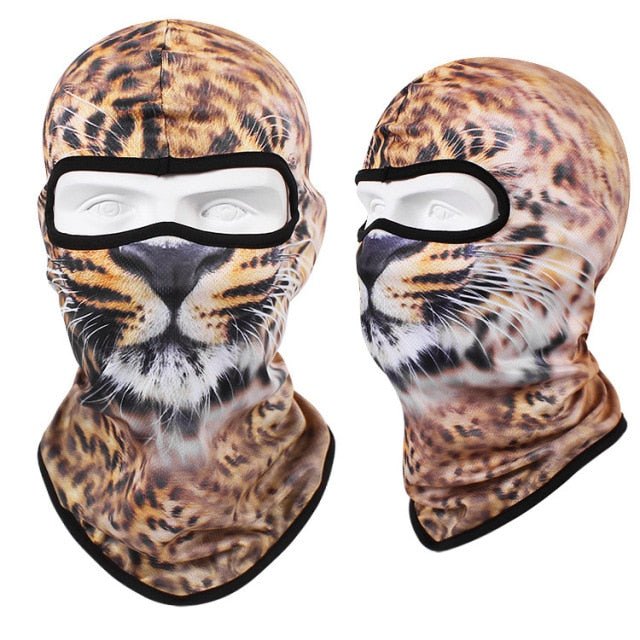 New 3D Cat Dog Cute Animal Balaclava Motorcycle Motocross Moto Skiing Snowboard Hat Helmet Liner Biker Face Cap Cycling Headgear